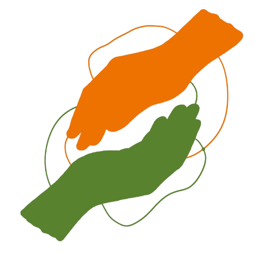 Duas mãos se tocando de forma delicada, simbolizando acolhimento e psicoterapia.